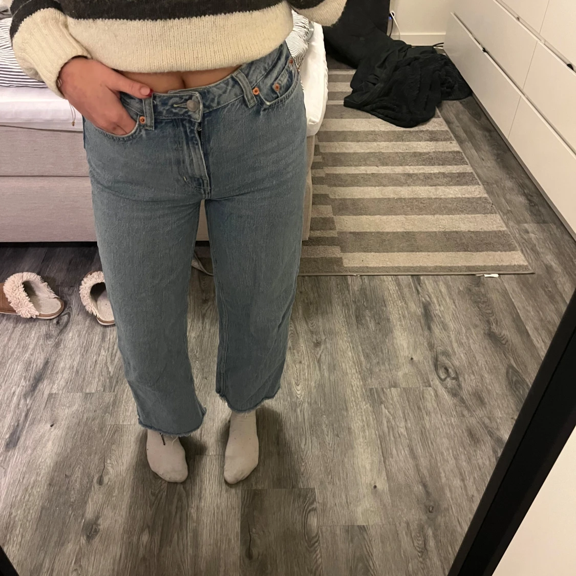 Blå jeans från 157