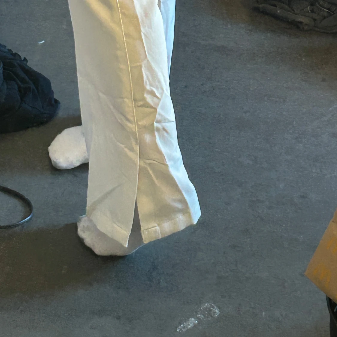 lågmidjade kostymbyxor  - 91