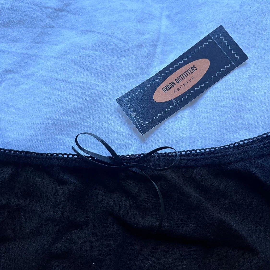 Svart mini kjol - 90