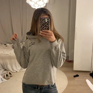 Hoodie  - En grå hoodie från Young Gina i storlek 158/164. Säljer då jag inte tycker om den längre och den knappt kom till användning. Nypris 250kr