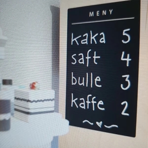 Ny griffeltavla/ krittavla från Ikea - Helt ny och fortfarande i sin original förpackning. Säljs inte längre på Ikea.