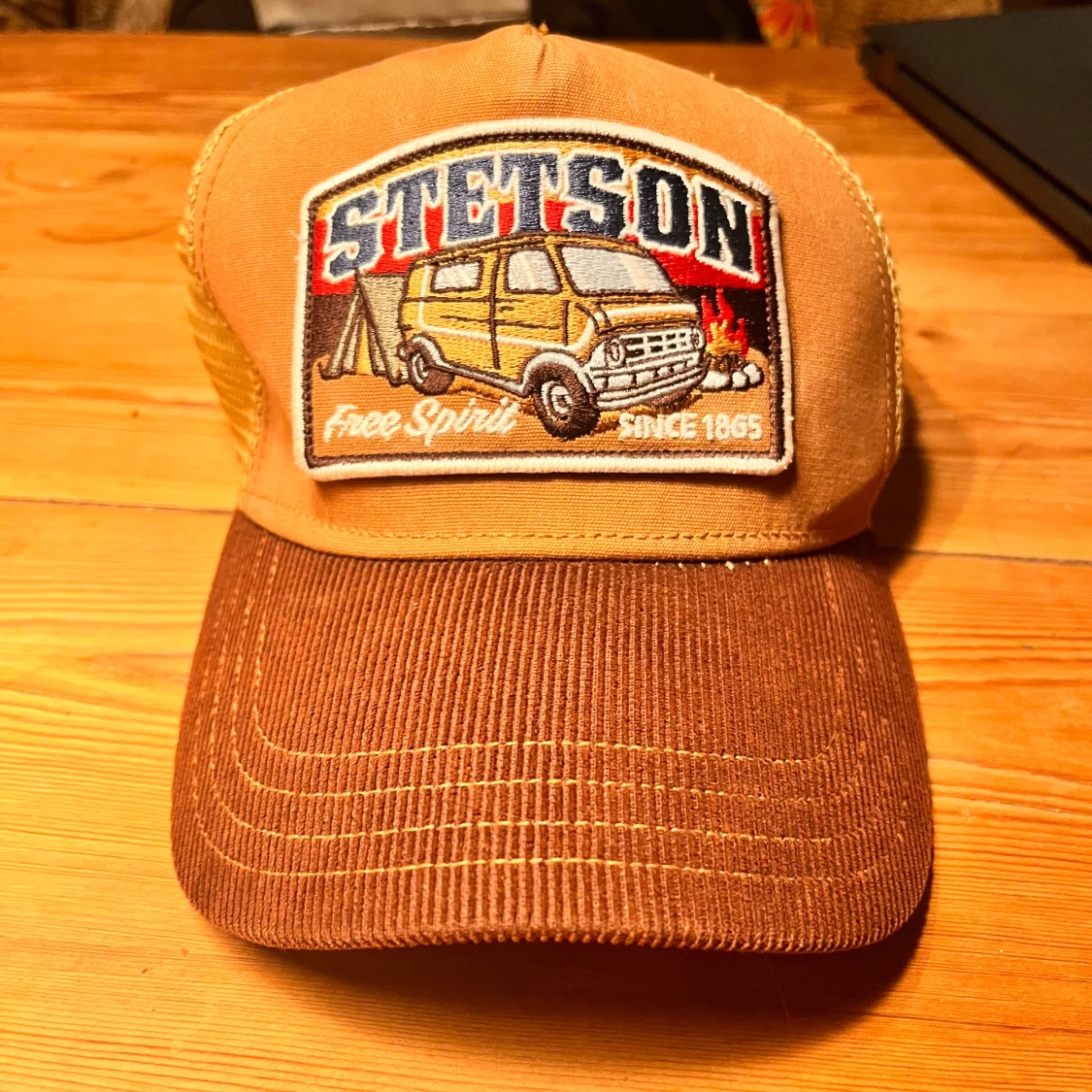 Beige och brun keps från Stetson