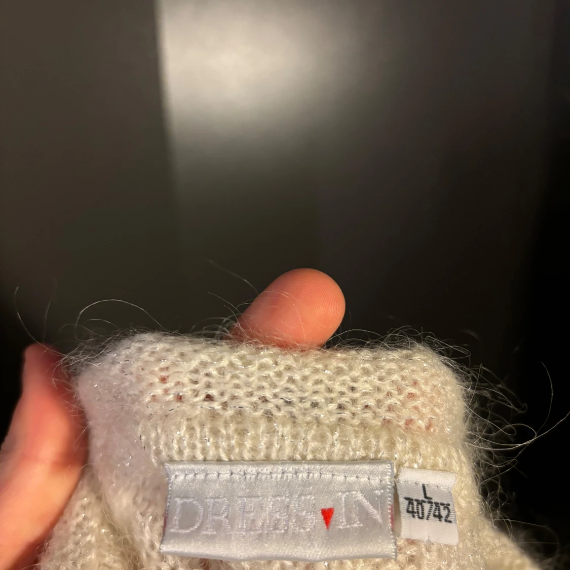 Vit stickad topp från Dream som passar S/M - 92