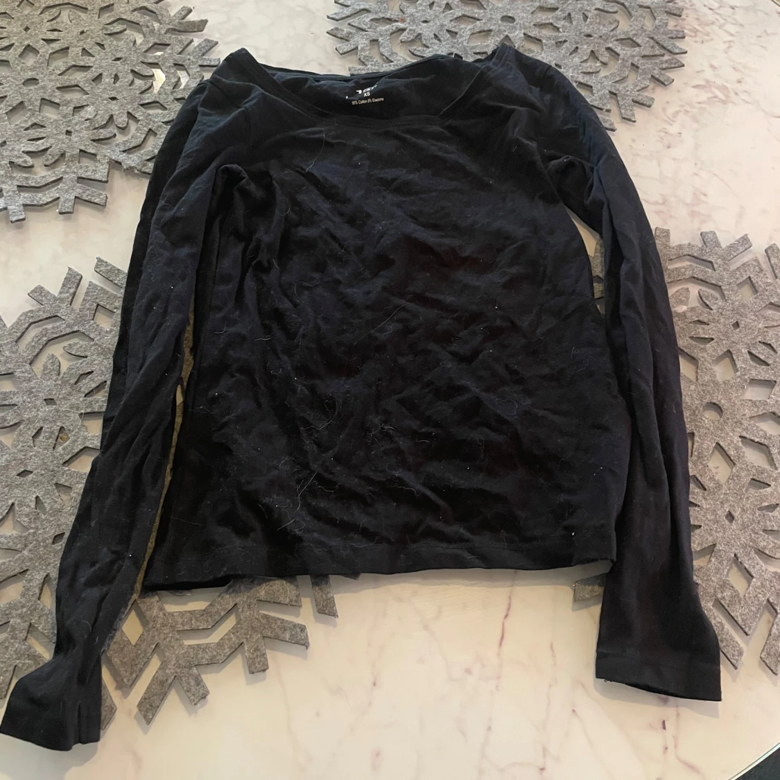 Svart långärmad topp från 157