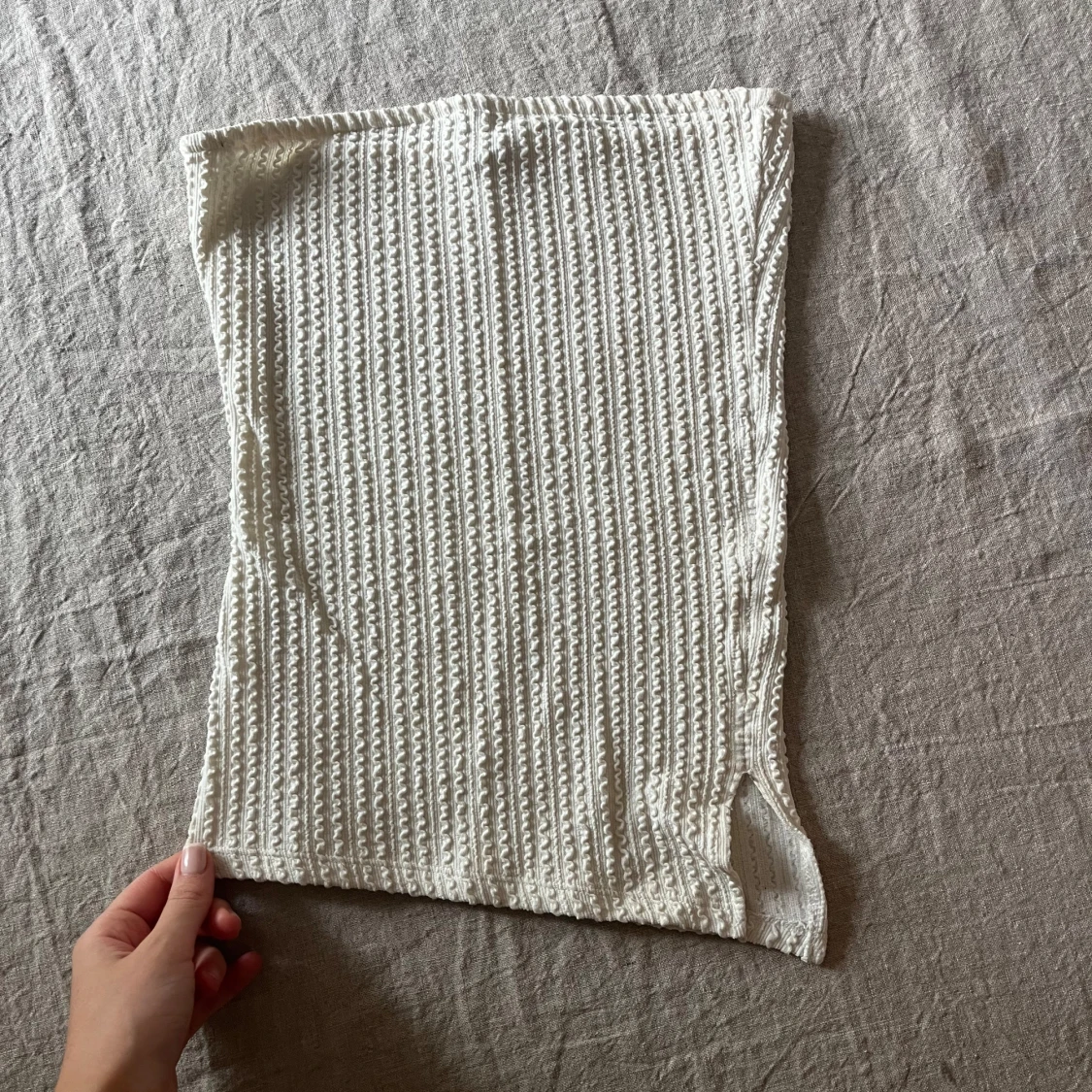 Vit bandeau topp - 91