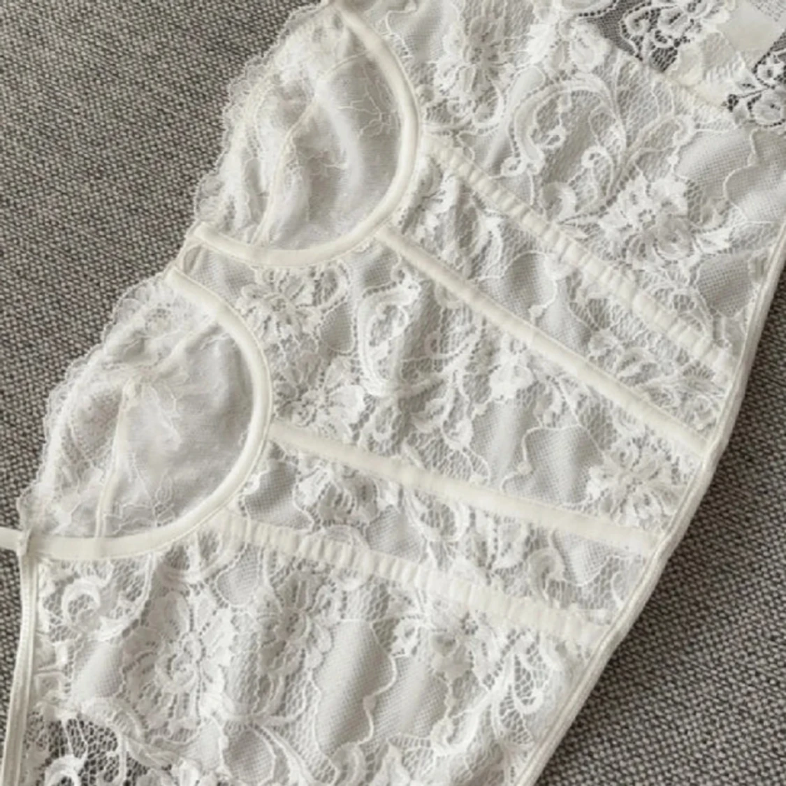 vit kortsetttopp  - 90