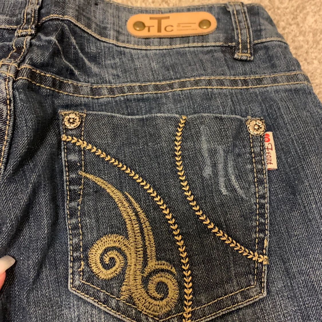 lågmidjade jeans - 91