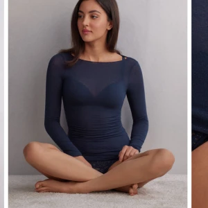 Mörkblå intimissimi tröja - Mörkblå intimissimi tröja storlek S funkar som XS , bra skick