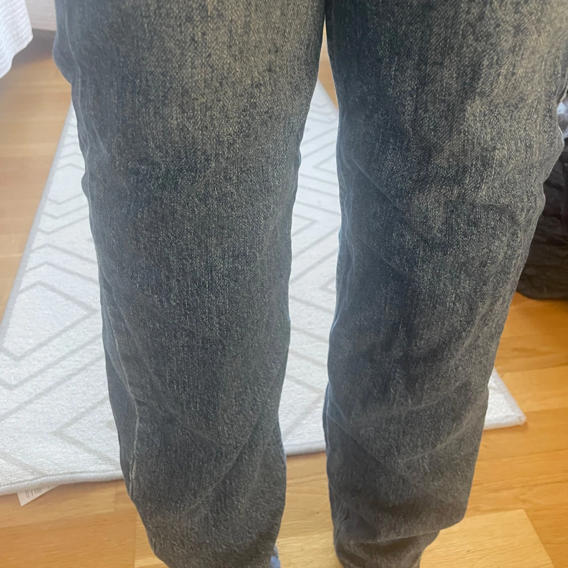 Blå jeans med hög midja Bik Bok - 2
