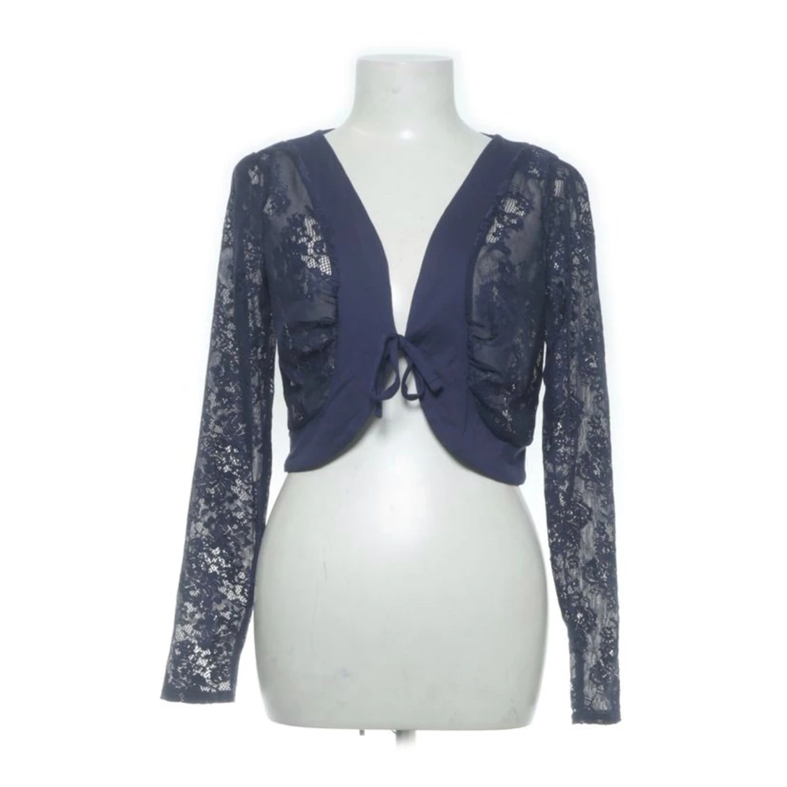 Blå spetsbolero - 92