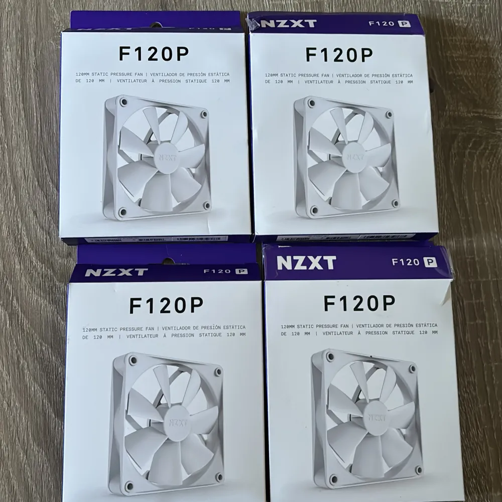 helt nya 120 mm fläktar från nzxt, det är pressure fans som funkar fantastiskt, tyst och smidigt. Hör av dig av minsta lilla fundering så hör jag av mig så fort som möjligt✅. Övrigt.