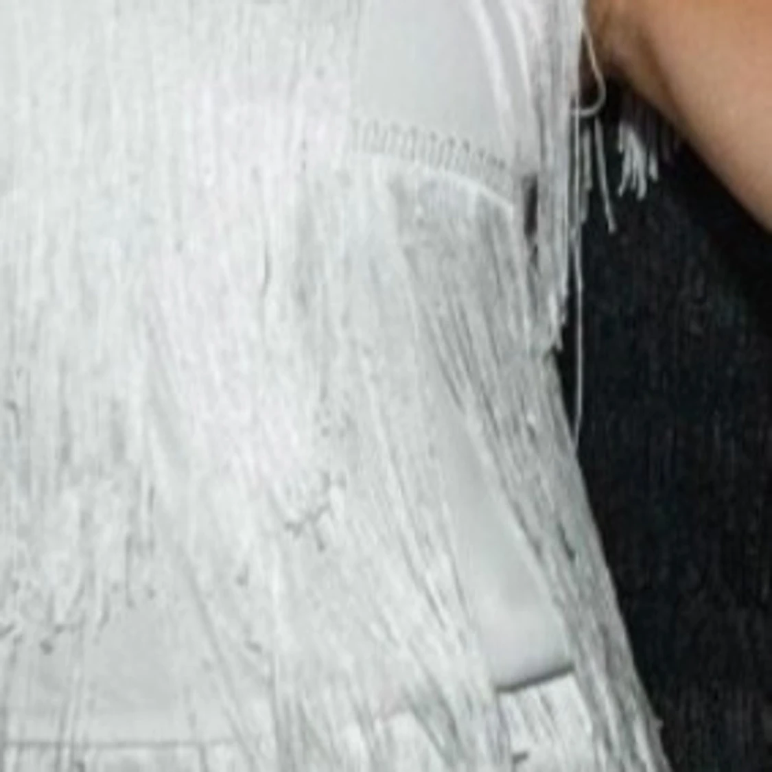 Vit frans klänning  - 90