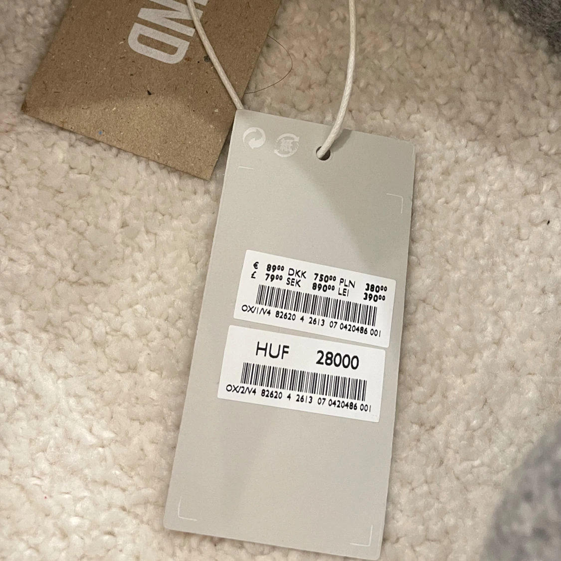 Grå ullväst med stora fickor - 93