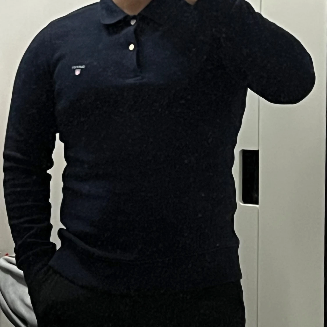 GANT Pikétröja Mörkblå