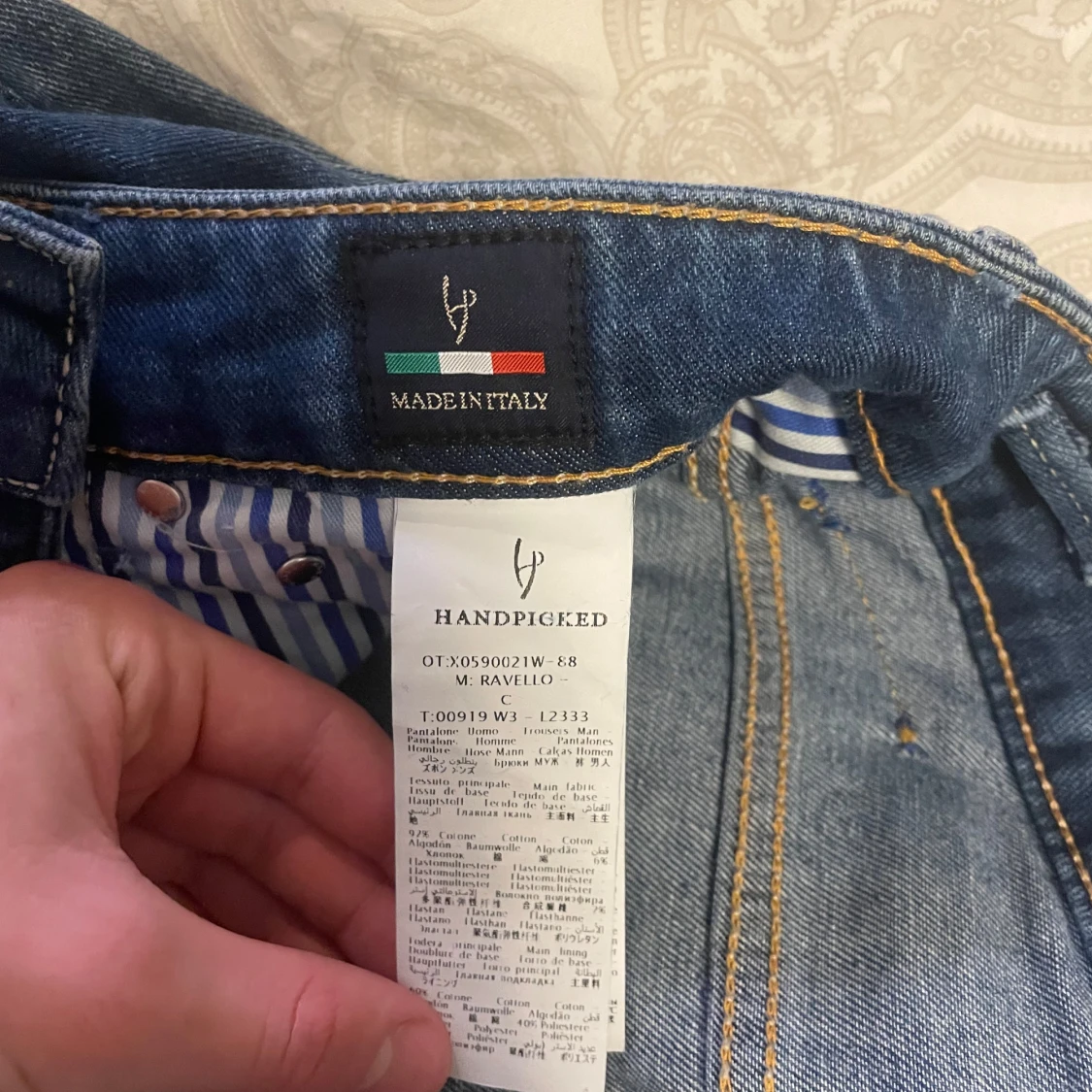 Blå jeans från Handpicked - 92