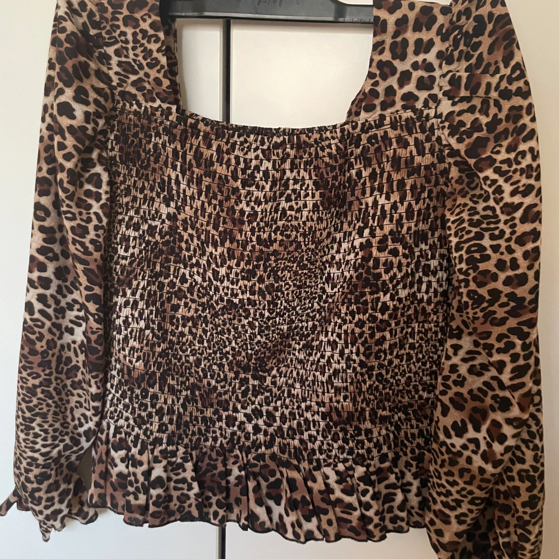 Leopardmönstrad blus - 91