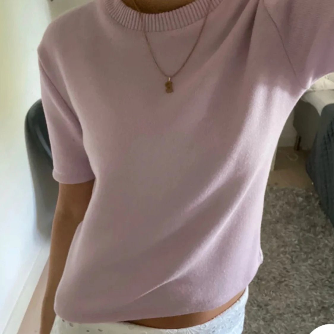 Stickad t-shirt - 90