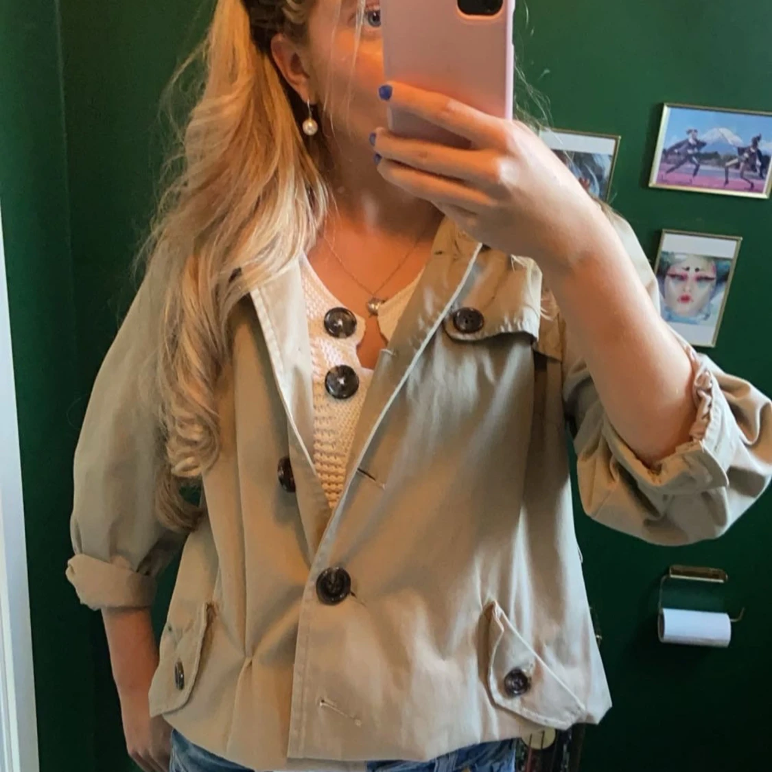 Trekvartsärmad Höst kappa! - 90