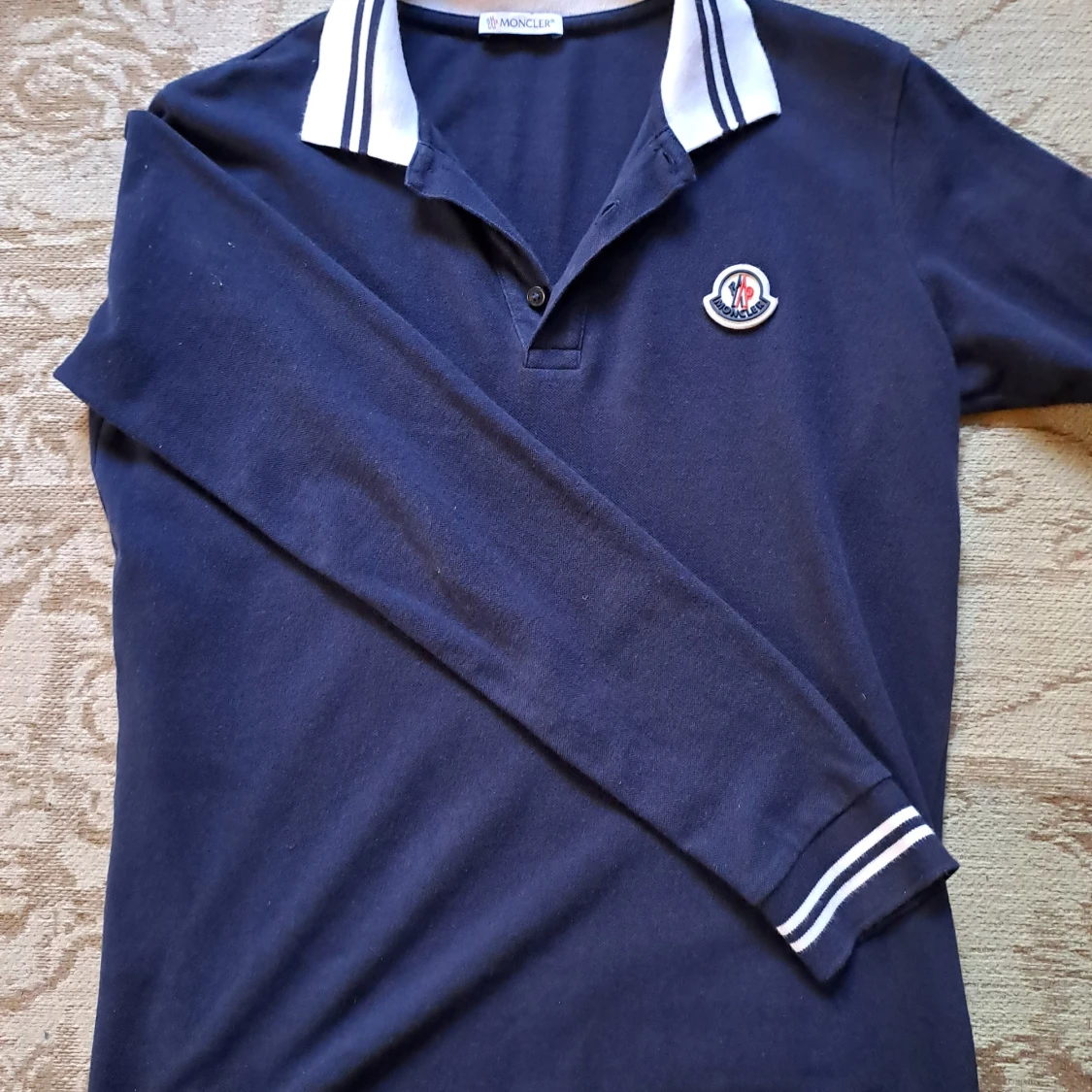 Moncler piké långärmad