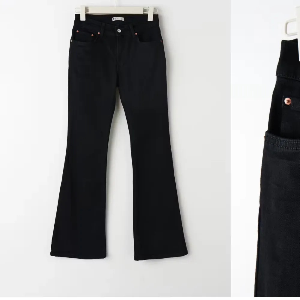 Knappt använda, men har redan svarta jeans, perfekt på mig som är 170. Jeans & Byxor.