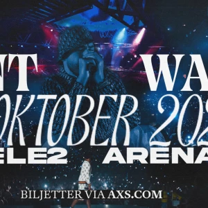 AntWan biljetter - säljer två sittplats biljetter (läktare b) till antwan konserten 12 oktober, Säljer då vi tyvärr inte kommer kunna gå🫶🏼