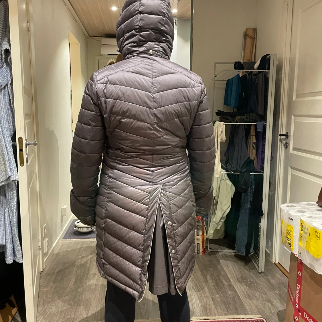 Grå/lila dunjacka från Uhip Functional Wear - 90