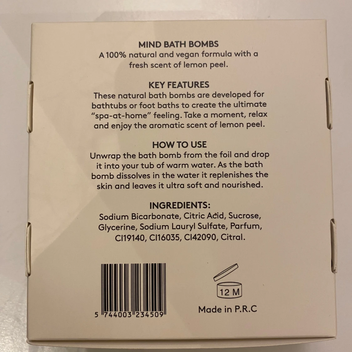 Mind Bath Bombs med citrondoft - 90