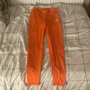 Orange leggings från I Can I Will - Snygga orange leggings från I Can I Will. Perfekta för träning med en tight passform och hög midja. Tillverkade i ett stretchigt syntetmaterial för bästa komfort och rörelsefrihet.