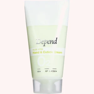 Ny! Depend Aloe Vera Hand & Cuticle Cream - Helt ny! Fräsch hand- och nagelbandskräm med aloe vera från Depend. Perfekt för att återfukta och vårda händer och nagelband. Kommer i en praktisk tub som är lätt att ta med sig. 20ml Nypris 79:-