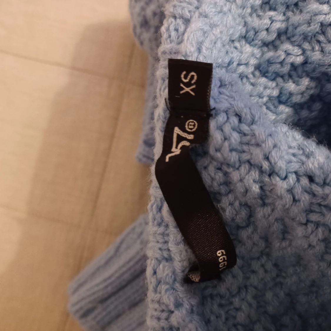 Ljusblå stickad tröja - 3