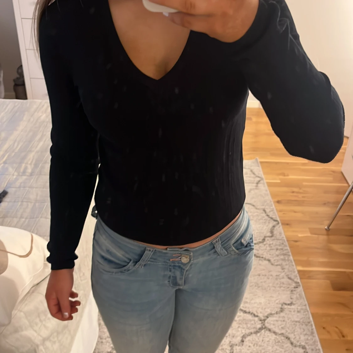 Svart långärmad topp - 2