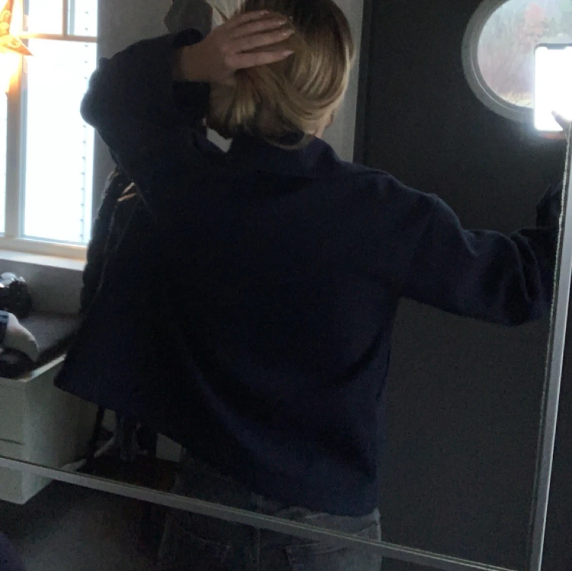 Marinblå kappa Design By Si - 93