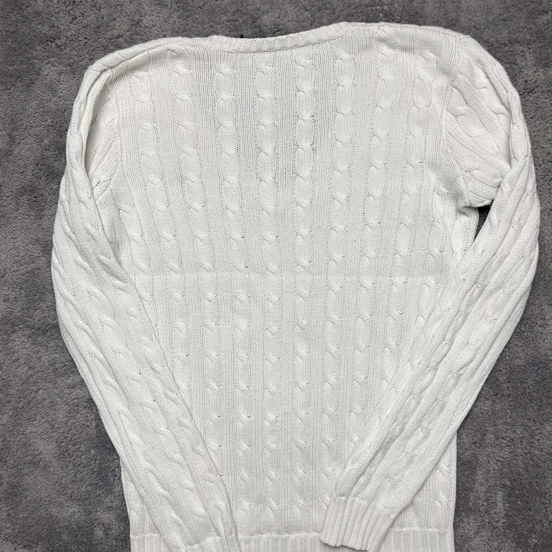 Vit stickad tröja från Ralph Lauren Sport - 2