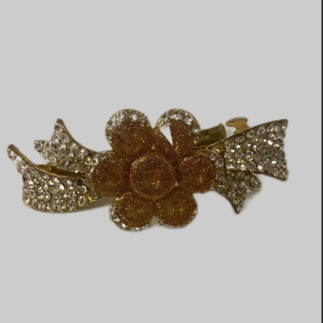 Vintage bling hårspänne - 90