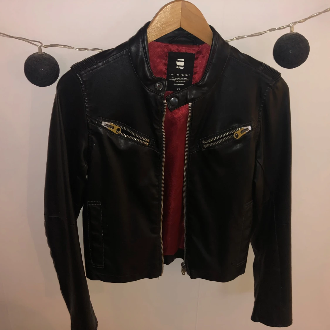 Skinnjacka från G-star stl XS i nyskick  - 91