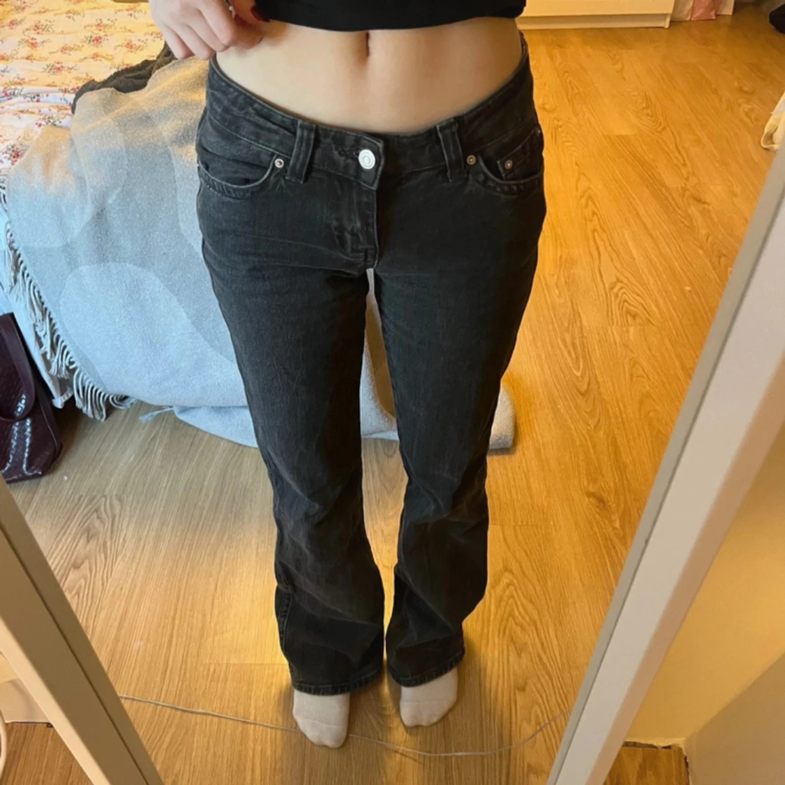 Lågmidjade jeans