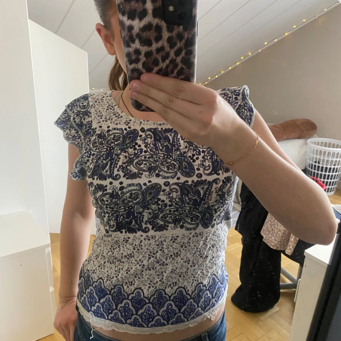 Mönstrad topp från Bik Bok - 2