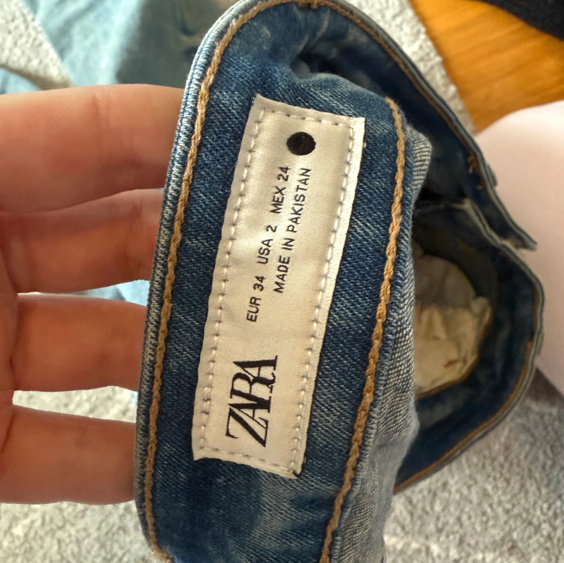 Blå bootcut jeans - 4