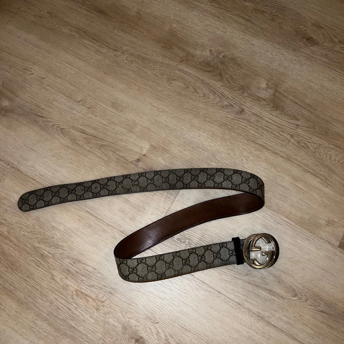 Gucci bälte med GG-mönster