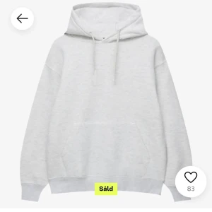 Grå hoodie - Grå hoodie från pull and beat strl S