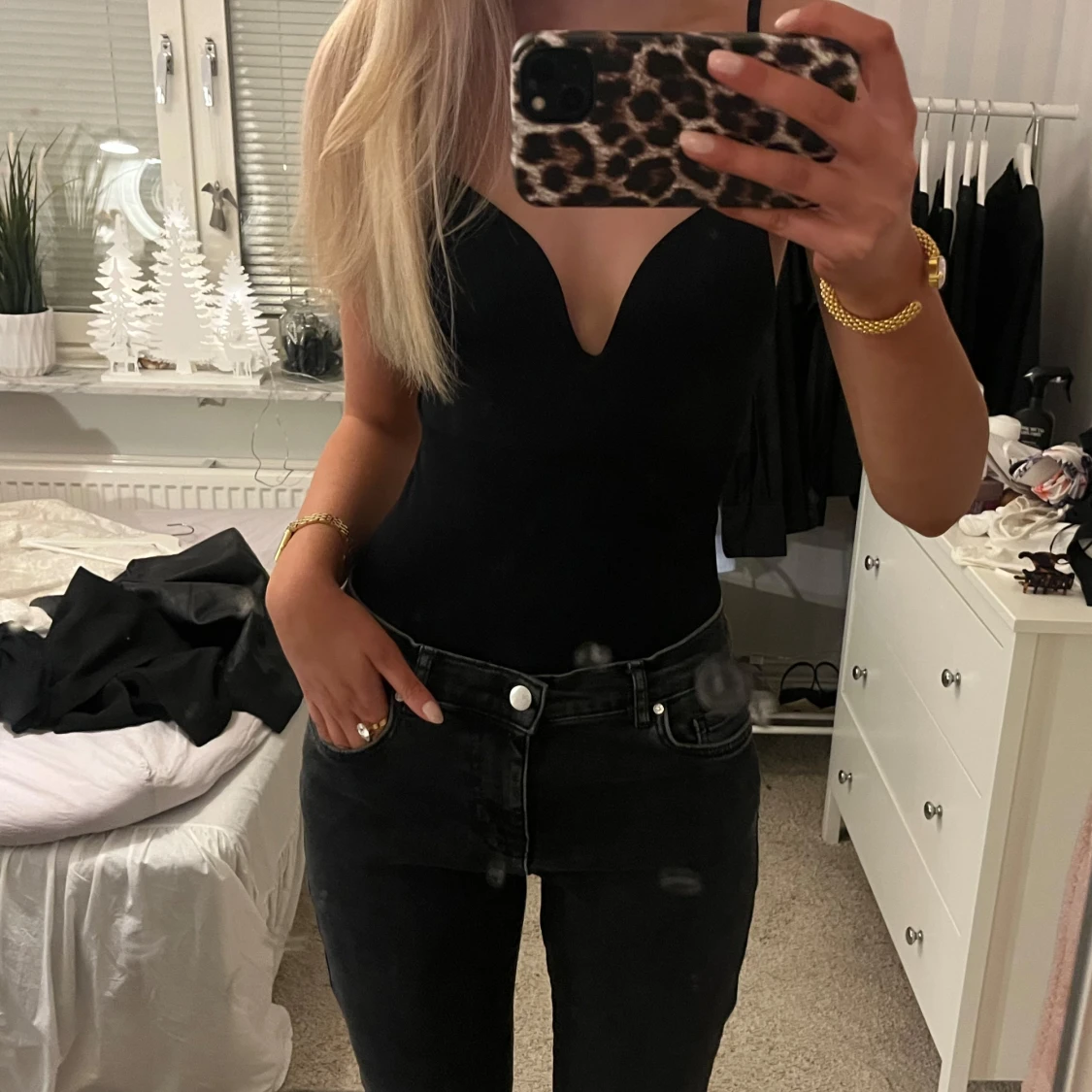 Lågmidjade jeans
