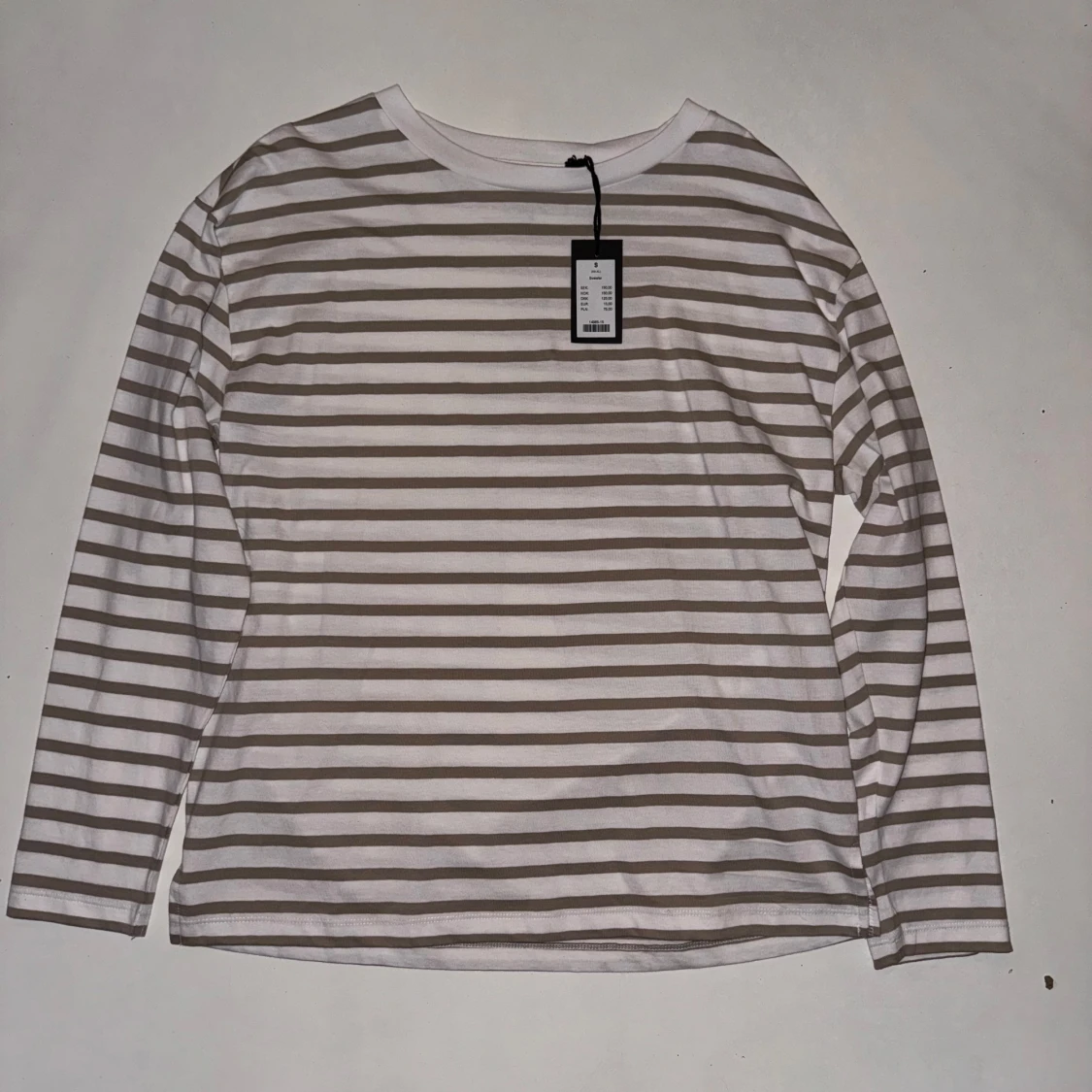 Randig långärmad tröja 