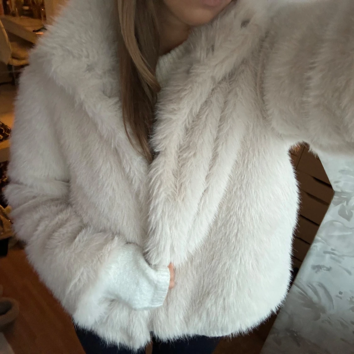 Vit pälsjacka från Vero Moda - 91