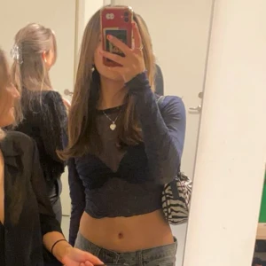 Blå meshtopp med zebramönster - Assnygg topp men använder ej längre😫