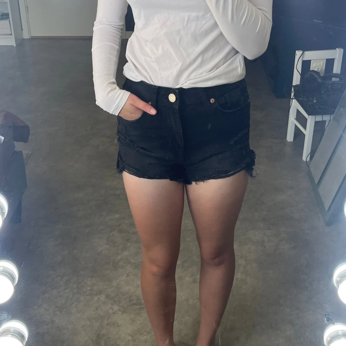 Svarta jeansshorts från FB Sister