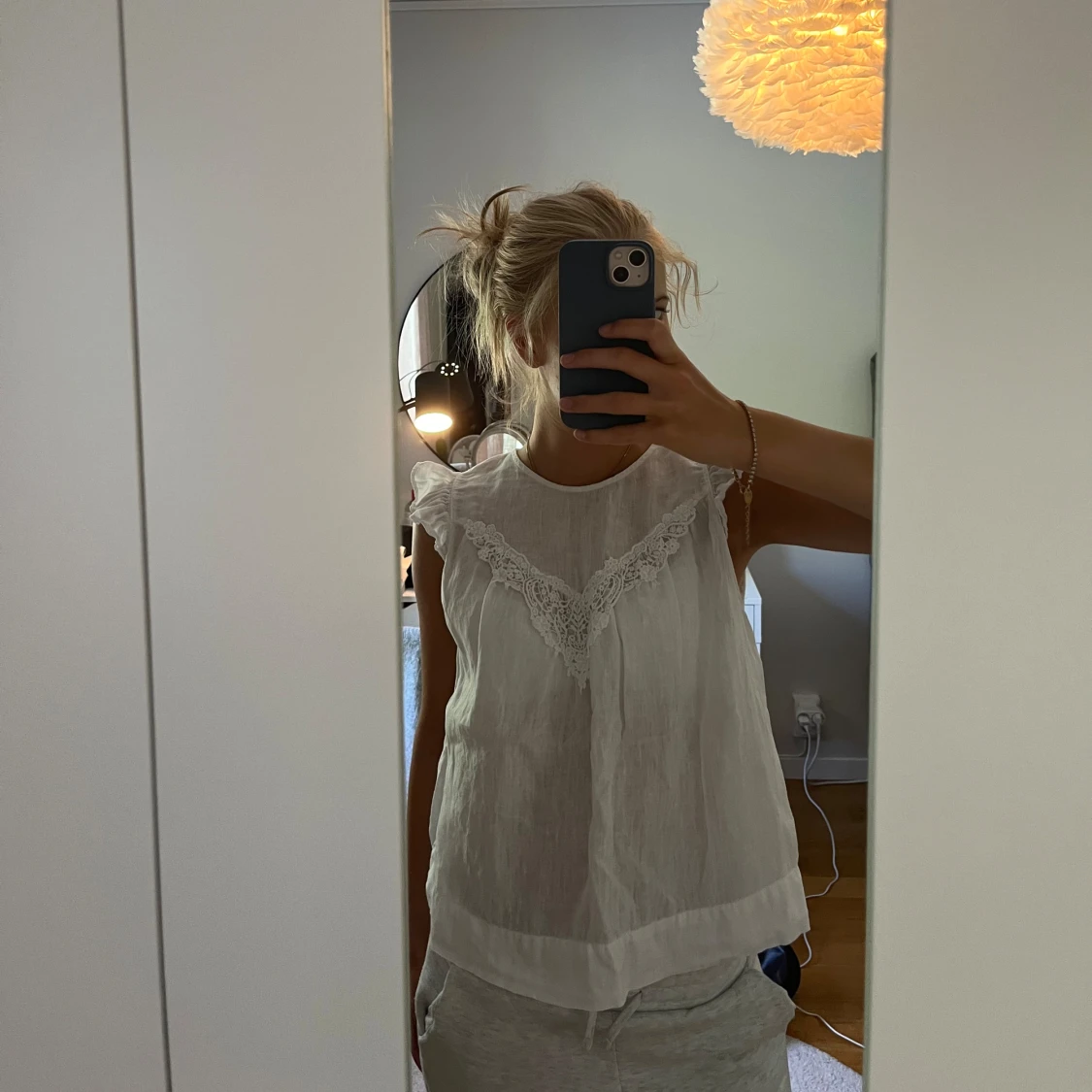 Linne topp/blus från zara