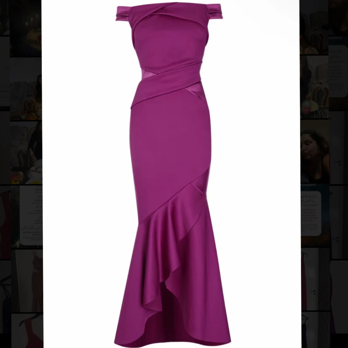 Rosa långklänning för bröllop - 93