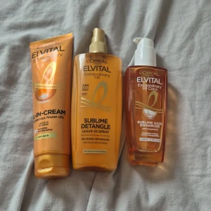 Hårprodukter - Detta är ett hår sett från L'oréal som är så bra men eftersom att jag inte andvänder så mycket hårprodukter så säljer jag! Säljer alla 3 för 70!