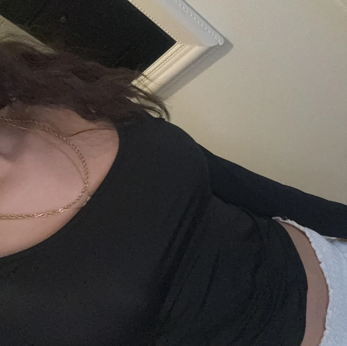 Svart långärmad topp - 1