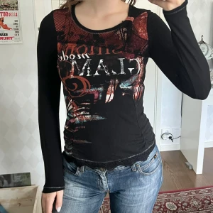 Biba tröja - Unik vintage långärmad från Biba. Storlek XS, passar även S och M då den är stretchig